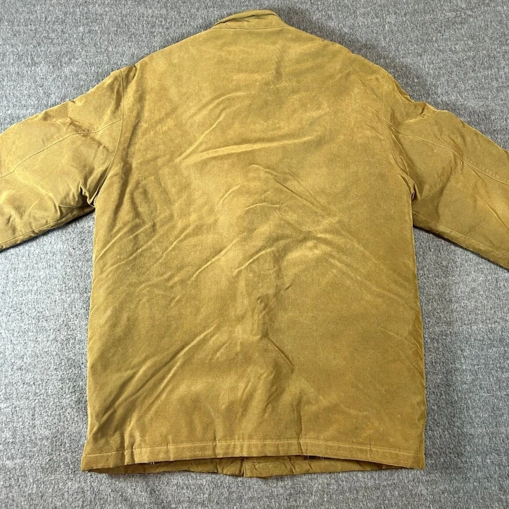 Pierre Cardin Mens Tan Quilted Lined Barn Chore Coat Jacket Size Large - Picture 9 of 11